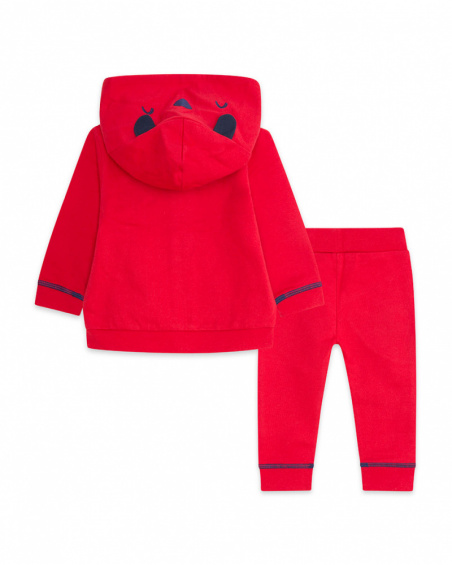 Sweatshirt And Plush Pants Red Boy Fishing Club