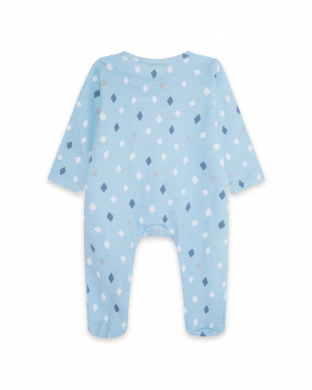 Blue Knitted Romper Boy Baby Circus