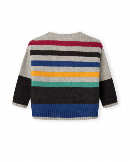 Kid's Gray Tricot Sweater Connect
