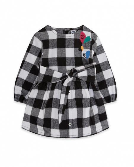 Girl White Flannel Dress Connect