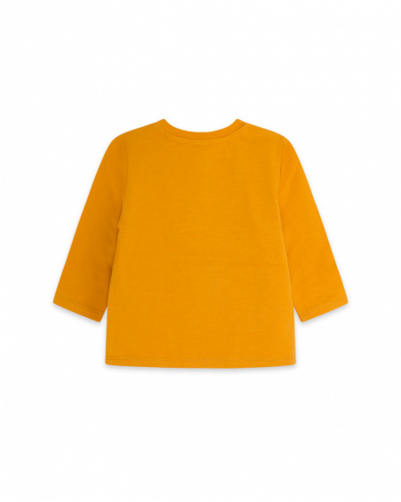 Orange And Brown Knit T-shirt Boy Dog'S Mix
