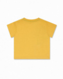 Yellow knit T-shirt for boy Hip Hip Hooray!