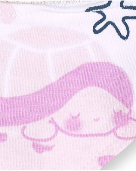 Turtles print knitted bandana for girl