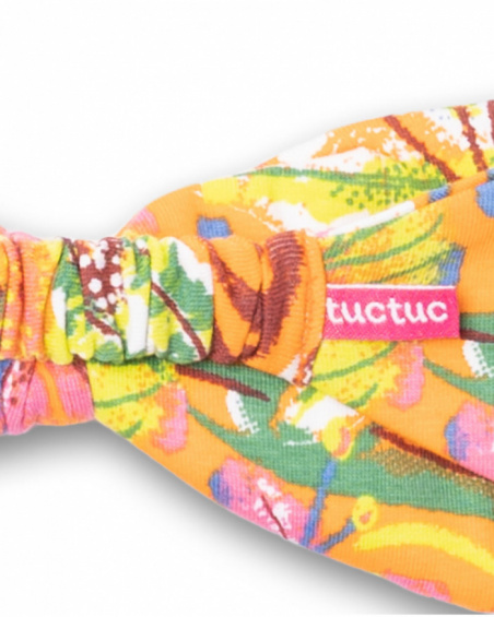 Eco-Safari girl print knit headband