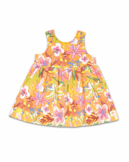Eco-Safari printed knit dress for girl