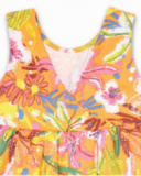 Eco-Safari printed knit dress for girl