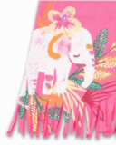 Pink knit dress for girl Eco-Safari