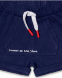 Blue knit bermuda for boy Beach Day