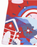 Red knit dress for girl Beach Day