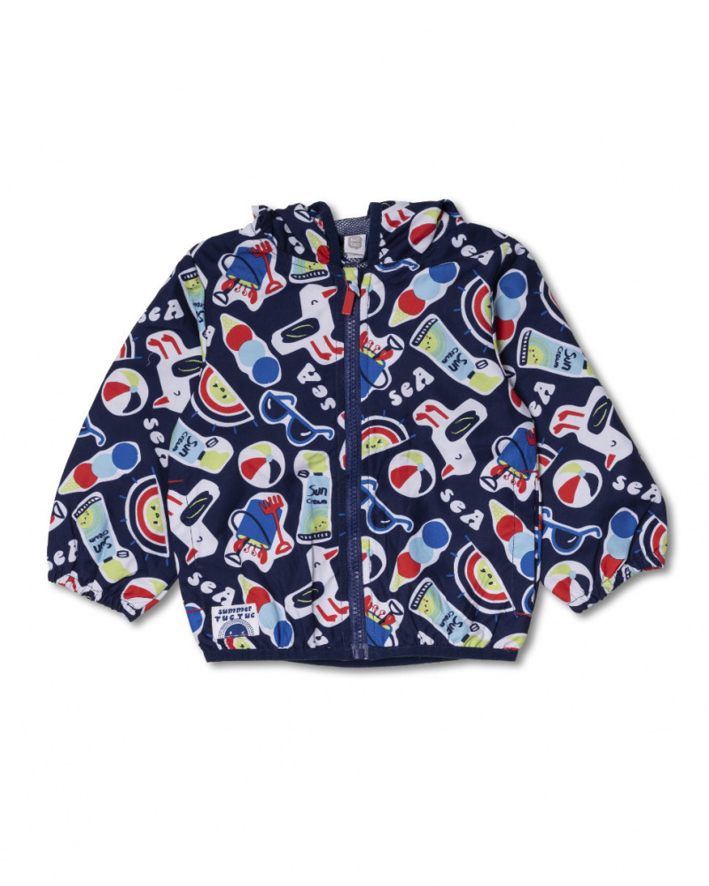 Blue windbreaker for boy Beach Day