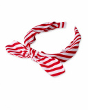 Red rigid headband for girl Hello Playa