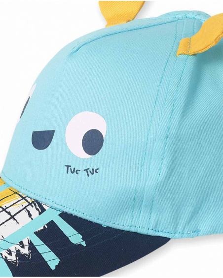 Tiny Critters boy's blue twill cap