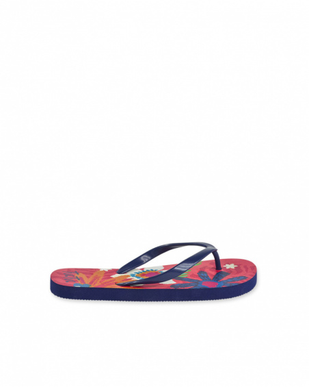 Amazonia girl pink flip flops