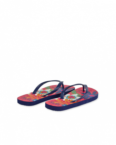 Amazonia girl pink flip flops
