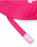 Girl's fuchsia flat cap Time to plant