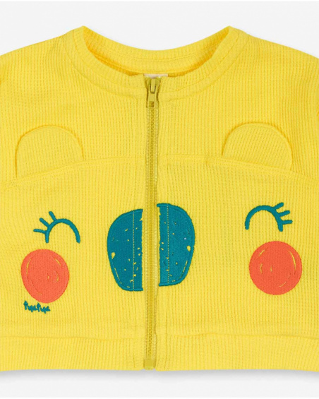 Sunday girl yellow knit set