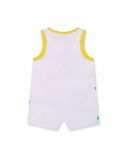 Sunday boy's white knit romper