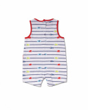 White striped knit romper for boy Blub