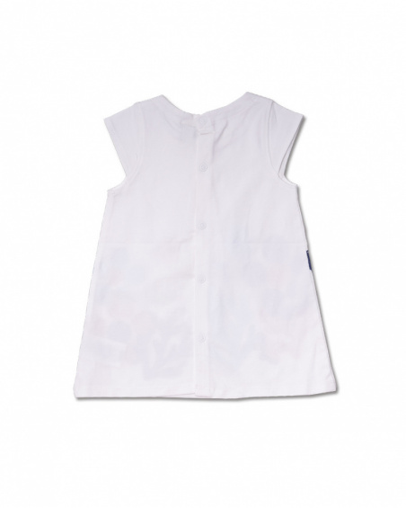 White knit dress for girl Blub