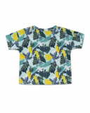 Green knitted printed shirt for boy Treasure Island