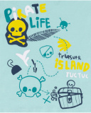 Boy's blue knit T-shirt Treasure Island