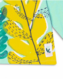 Green knitted printed T-shirt for girl Treasure Island