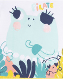 White yellow knit dress for girl Treasure Island