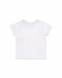 White and blue knit T-shirt for boy Tiny Critters