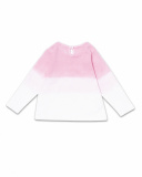 White knit T-shirt for girl Tiny Critters