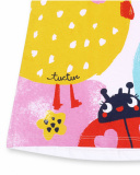 White printed knitted dress for girl Tiny Critters