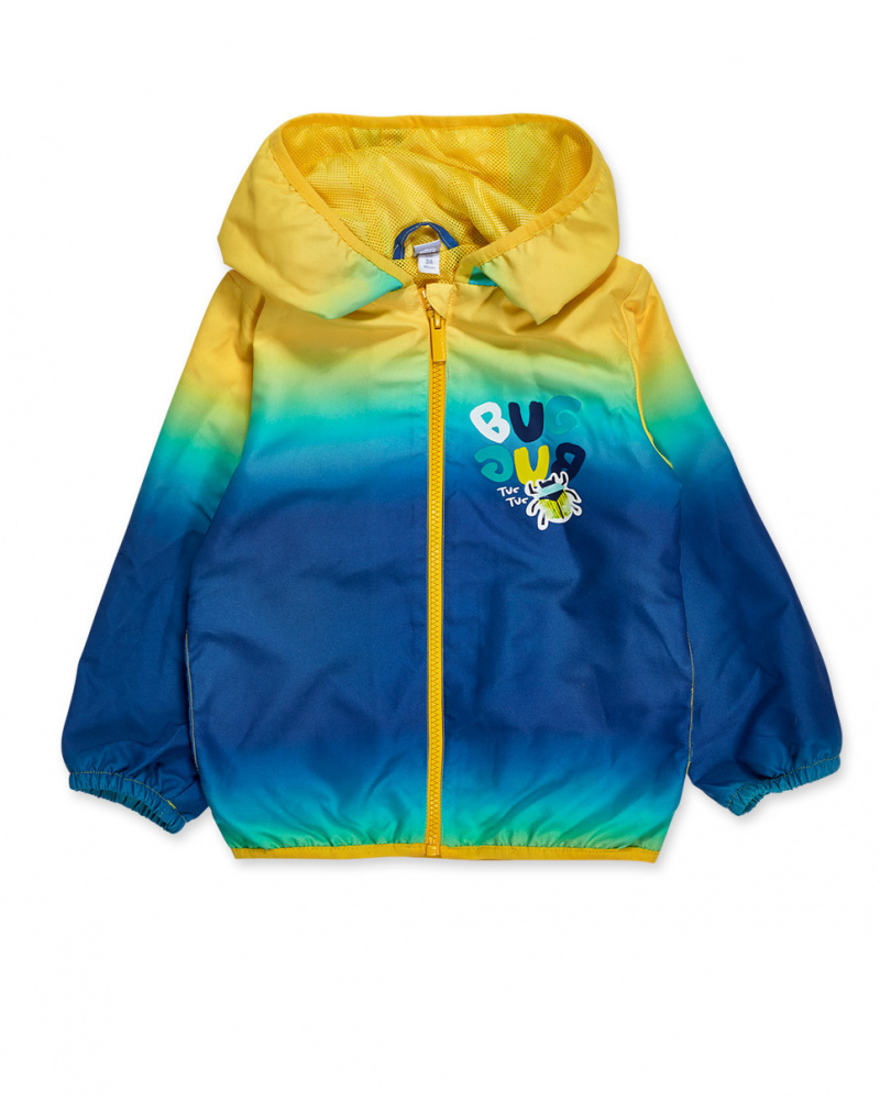 Tiny Critters boy's yellow and blue windbreaker