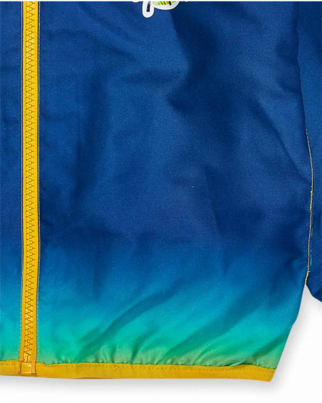 Tiny Critters boy's yellow and blue windbreaker