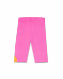 Girl's fuchsia knit pirate leggings Seashell