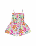 Seashell printed jersey jumpsuit for girl