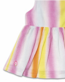 Multicolored flat dress for girl Seashell