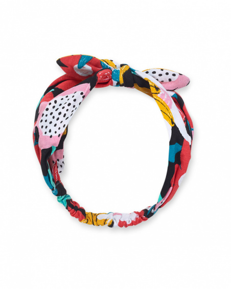 Black knitted headband for girl Juicy