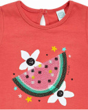 Red knitted dress for girl Juicy