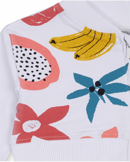 Juicy girl's white fleece jacket