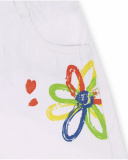 Holidays girl's white denim shorts
