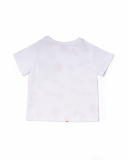 White knit t-shirt with print for boy Holidays