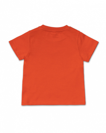 Red knit T-shirt for boy Holidays