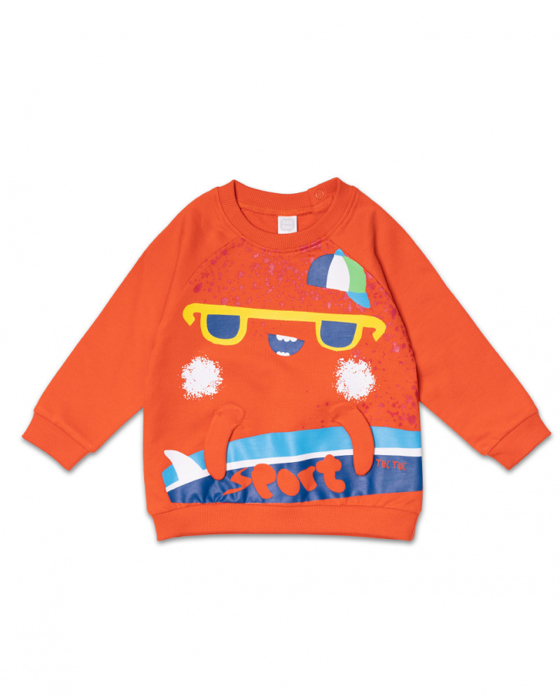 Red fleece sweatshirt for boy Holidays