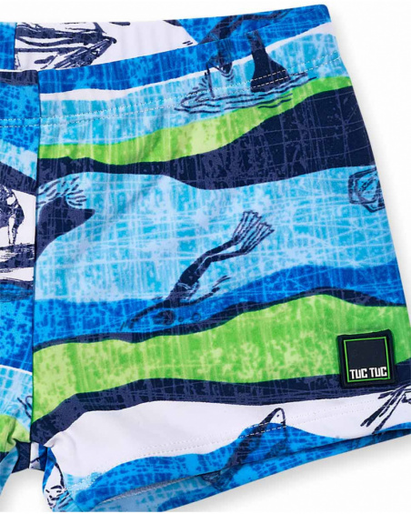 Diving Adventures boy's printed boxer swimsuit