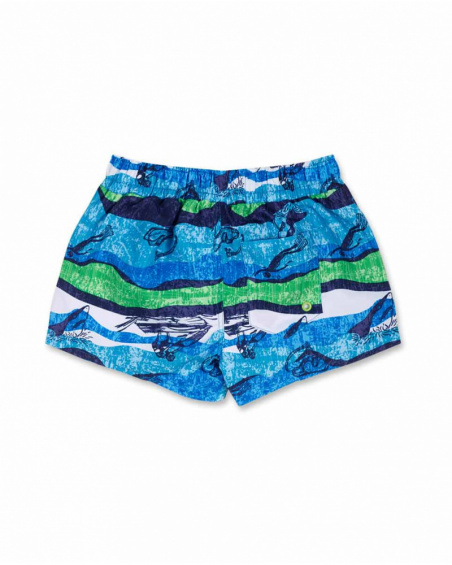 Short printed swim bermuda for boy Diving Adventures