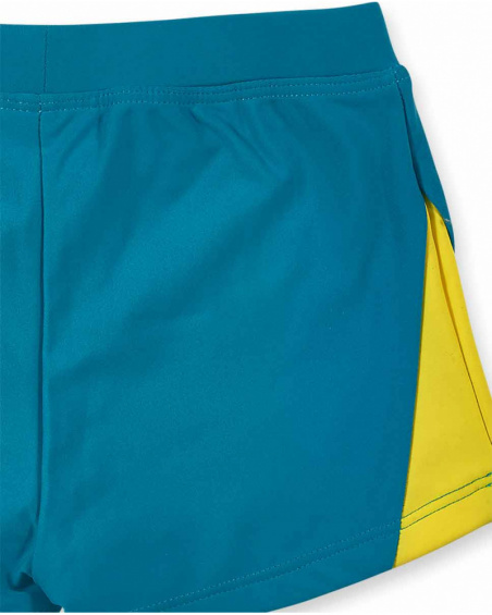 Green boxer swimsuit for boy All Terrain