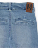 Blue flat Bermuda shorts for boy The coast