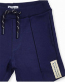 Navy blue knit Bermuda shorts for boy The coast