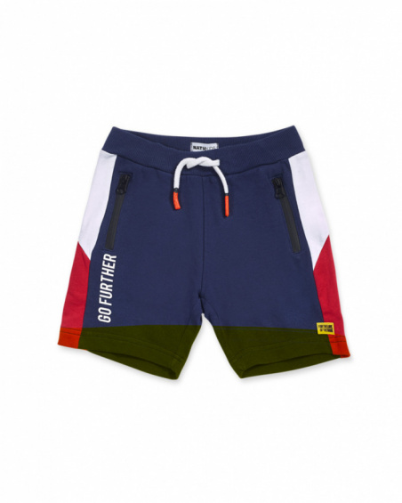 Bermuda shorts blue red white boy Your game