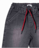 Boy's gray flat Bermuda shorts Wild thing