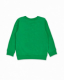 Green knitted sweatshirt for boy The coast